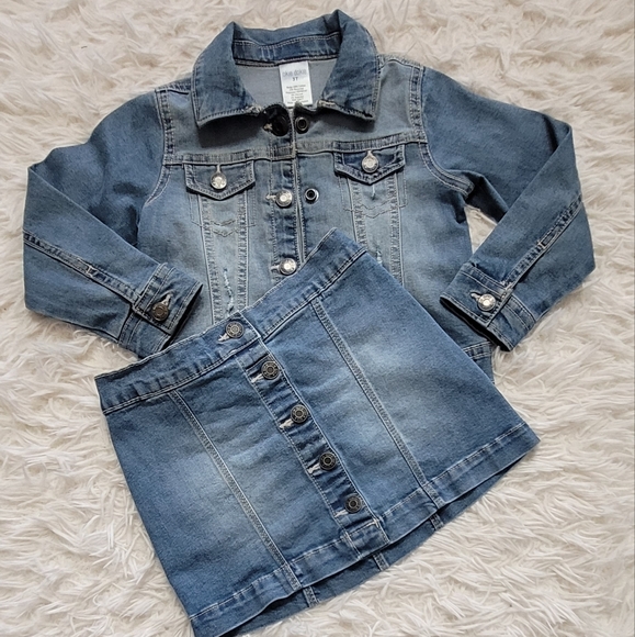 okie dokie Other - 💕 Toddler Blue Jean Jacket & Skirt Set💕